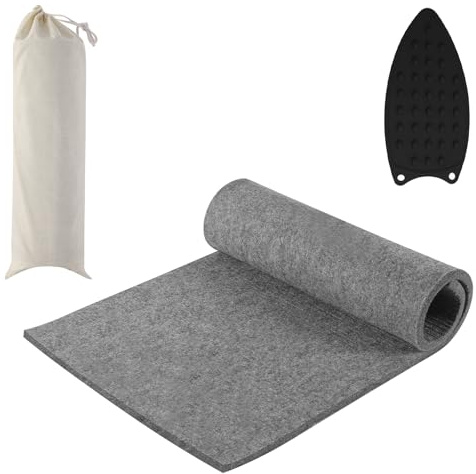 Cskunxia Wool Pressing Mat for Quilting, 36 X 24 Portable Wool Ironing Mat, Quilting Ironing Pad for Quilter, Sewing, Quilting Supplies(60 * 90 cm)