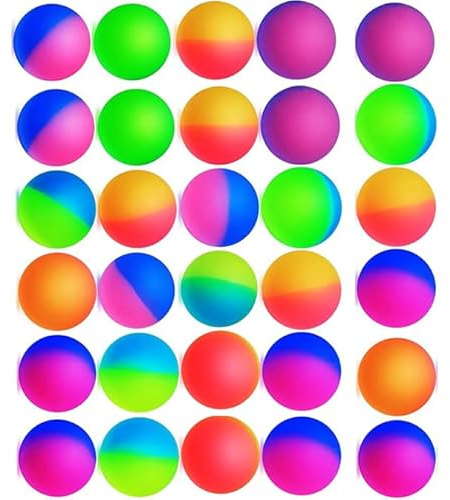 Boboeitody Lot de 10 Balle Rebondissante 60mm Balles Bouncy en Caoutchouc,Remplissage de Sac de Fête pour Enfants,Bouncing Balls pour Les fêtes d'enfants,Cadeaux de Récompense D'école,6 Couleurs
