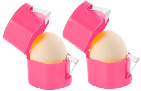 2 Abridores De Cáscaras De Huevos, Pelador Huevos Cocidos, Para Huevo Duros Y Crudos, Lavable, Pelador Huevo Cocidos | Peeler Portátil Acero Inoxidable Para Cocina Y Hogar