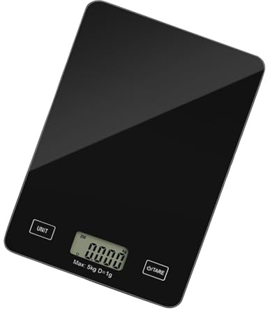 Báscula de Cocina Digital,Herramienta de Pesaje para Cocina - Báscula de con Graduación de 1 g y Pantalla LCD,para Hornear, Cocinar, Preparar Comidas y Elaborar Recetas