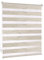 Victoria M. Doppelrollo Klemmfix ohne Bohren, 120 x 150cm (BxH) Leinen, Rollo Fensterrollo lichtdurchlässig & verdunkelnd，Duo-Rollo Klemmmontage Zebrarollo für Fenster & Türen