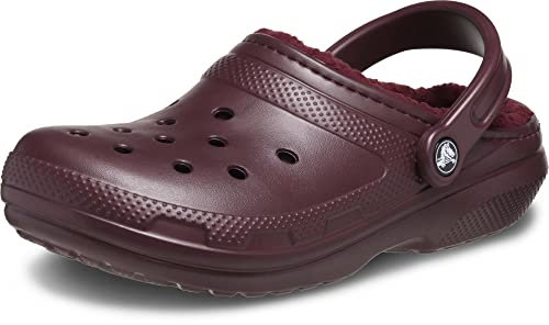 Crocs Unisex Classic Lined Clogs, Rot (Dark Cherry), 42 EU