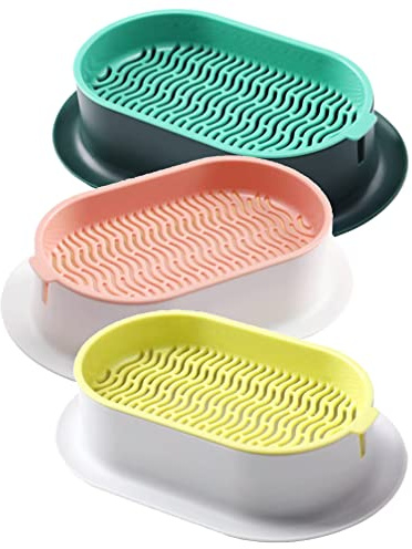 DOITOOL 3Pcs Cat Grass Planter Tray Plastic Catnip Cat Grass Box Cat Plant Planting Box Nursery Cat Plant for Cat, Dogs and Other Pets