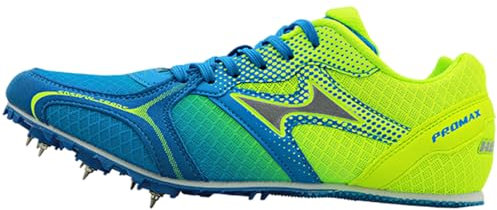 Zeihyeurus Unisexe Junior Spikes,Spikes De Running,Chaussures D'AthléTisme à Pointes,avec Pointes Et Sprint,Respirantes,pour Enfants GarçOns Chaussures De Football D'EntraîNement Professionne