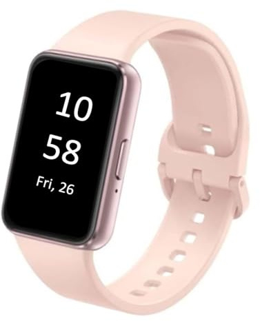 SAMSUNG Galaxy FIT 3 [2024] 1.6 AMOLED Display | 14 Days Battery Life | 100+ Watchfaces | 100+ Exercise Modes | International Model - (Pink)