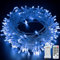 Bollengold Fairy Light, 22m/220 LED Indoor Christmas Tree Lights Mains Powered, Waterproof Blue String Light with Plug/Remote/8 Modes/Timer, Bright Lighting Indoor/Bedroom/Christmas Decorations（Blue）