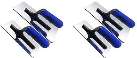 Set di 4 cazzuole per intonaco veneziano in acciaio inossidabile, strumenti professionali per intonacare pareti e soffitti