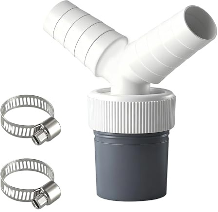 Adaptateur pour Evacuation Machine a Laver,Adaptateur Y pour Double Evacuation,Étanchéité,Montage Facile,pour Sortie de Tuyau de Ø40 mm et Tuyau D'arrivée de Ø19-24 mm
