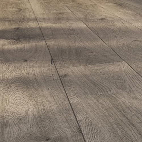 Suelo Laminado | AC6 | 10mm | Colección Fiori | Resistencia al Agua y Humedad 72h | Tarima Flotante Instalación en Click (Roble Campanilla, 1 Caja - 1.67 m²)