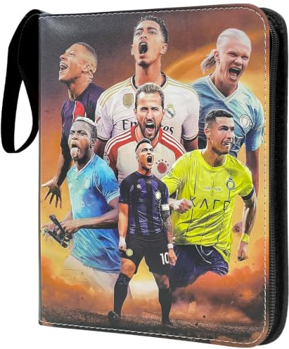 Carte da calcio album (18x24 cm), Card Binder, Capacità 400 cartoline