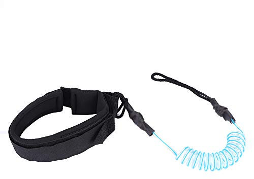 Surf Leash, Surfing Coiled Leine, Surfboard Leash, Surfboard Bein Leine SUP Leine Premium Stand Up Paddle Board Surfboard Leine Mit Waterproof an Bord Bleiben(1#)