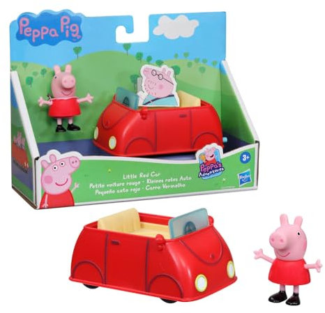 Peppa Pig Peppa’s Adventures Kleine Fahrzeuge Kleines rotes Auto mit Figur, Ab 3 Jahren geeignet