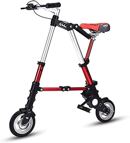 ZHANGshouf 8-Zoll-Faltrad, leichtes Aluminium-Faltrad, Komfortables, verstellbares Citybike, Aluminiumrahmen, Outdoor-Reiserad für Männer und Frauen