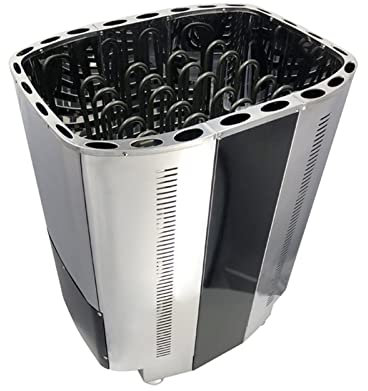 YQVEOT Kit generador de Ducha de Vapor, Calentador de Sauna 1 8kw Baño de Vapor seco Calentador de Sauna Estufa de Acero Inoxidable Calentador de Tubo de Sauna eléctrica para Uso doméstico Comercial