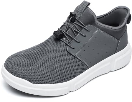 BLSART Diabetic Shoes for Men Wide Feet Slip-on Walking Shoes Relief Foot Pain Orthopedic Sneakers Mens Tennis Shoes Dark Grey 11