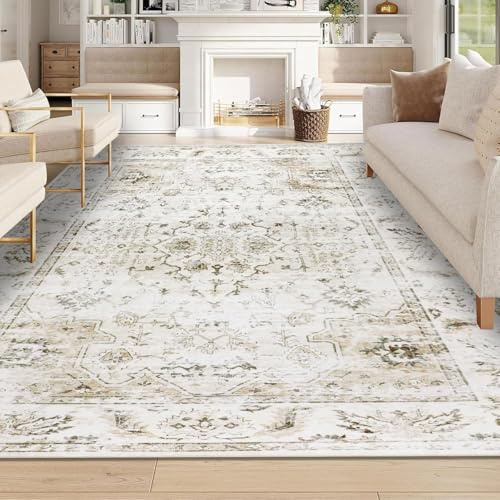 Homcomodar Tappeto Salotto Grigio Tappeti 140x200cm Soggiorno Antiscivolo Lavabile in Lavatrice Tapette Camera da Letto Sala Ufficio Bambina Bambino Pelo Corto Grande Carpet