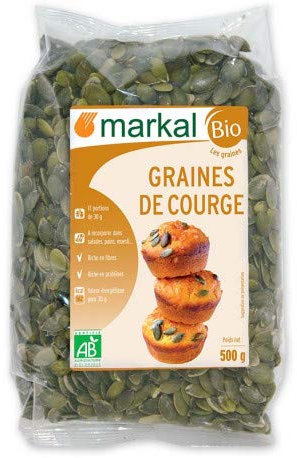 MARKAL Graines de courge Chine 500G Bio - Le paquet de 500G