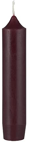 IB Laursen - Candela corta a stelo – Rododendro – Paraffina – 2,2 x 11 cm – 1 pezzo