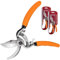 S. Kunde & Sohn Germany – die leichteste geschmiedete Gartenschere 2ER-Set 2X SKS6 – ergonomisches Design – Bypass – Rosen-Rebschere – ∅20mm – kompl. beschichtet, rostfrei
