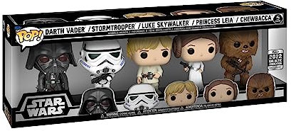 Funko Pop! Vinyl: Star Wars - Darth Vader - 5 Pack - Amazon-Exklusiv - Vinyl-Sammelfigur - Geschenkidee - Offizielle Handelswaren - Spielzeug Für Kinder und Erwachsene - Movies Fans