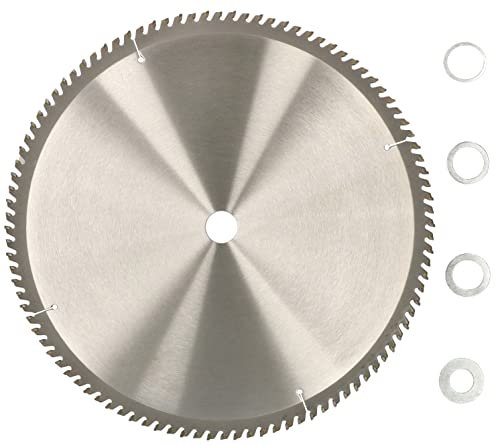 KOTARBAU® Disco de corte para madera, 100 dientes, Ø 400 mm, Disco de cierra circular, Hoja de sierra, Discos de corte, Hojas de sierra de acero duro, Incluye 4 anillos de reducción