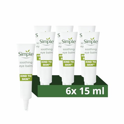 Simple Soothing Eye Balm Reduces Puffiness for Sensitive Skin 6x 15 ml