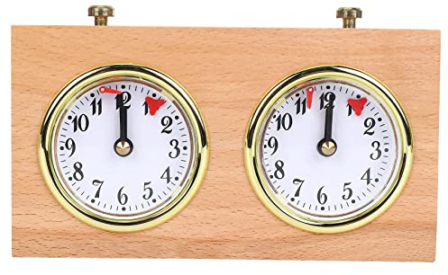 Tomshi Scacchi Timer, orologio digitale professionale internazionale di scacchi, in legno, conto rovescia, timer di scacchi portatile