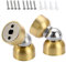 IGNPION Set of 2 Door Holder Mini Magnetic Door Stoppers Wall Mount Metal Door Stop,Gold