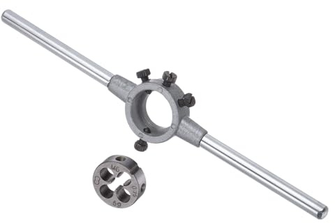 CoCud Set Manico Fresa, Fresa Filettatrice M6x0.75 & Adatta Tubi 20mm OD/Kit Attrezzo Chiave Fresa M3.5-M6-(Applicazioni: Riparazione Filettature), 1 Set