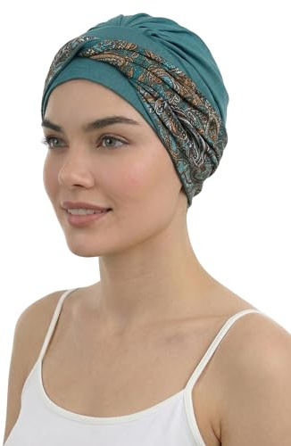 Deresina Copricapo Aura Turbante (Verde Pino)