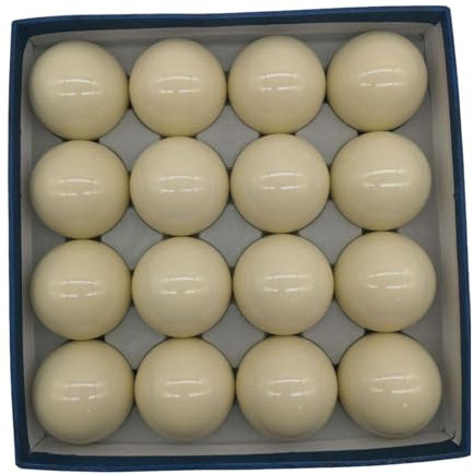Dickly 16-teiliges Billardkugel-Set, komplettes Set, 57,2 mm, Billardausrüstung, professionelle Poolbälle, Snookerbälle für Spielzimmerwettbewerbe