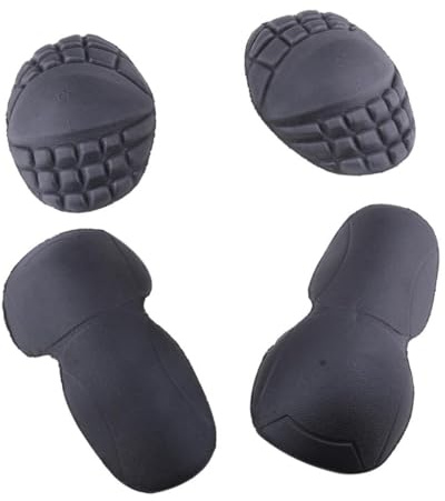 LeeQinersw 4 Pezzi Gomitiere E Spalline di Ricambio, Protezioni Moto in Eva, Protezioni Rimovibili per Motociclismo, Ciclismo, Pattinaggio, Ideale da Utilizzare con Jeans E Giacche