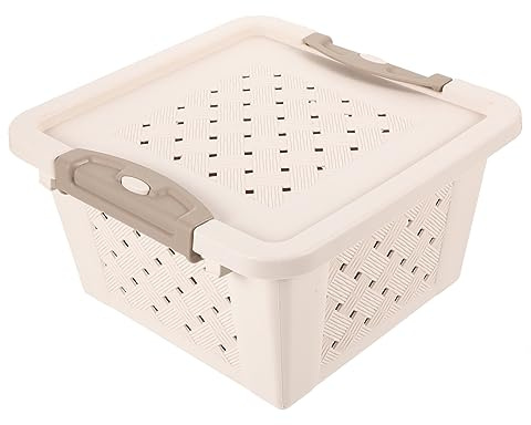 Kisangel Caja de Transporte para Hámster de Plástico Transpirable, Compartimento Espacioso Pequeño, para Viaje y Exterior, Adecuada para Hámsteres, Conejillos de Indias y Otras Mascotas Pequeñas