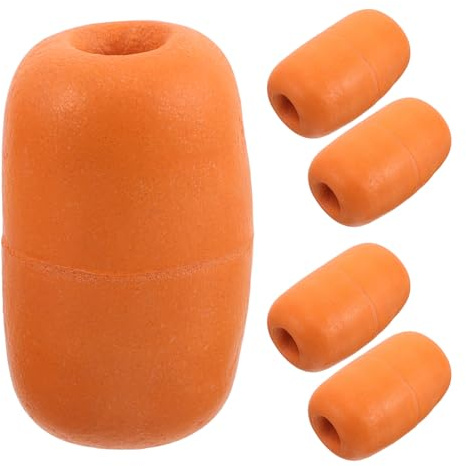 MAGICLULU 5 Pezzi Galleggianti in Schiuma Resistenti ai Raggi UV, Galleggiante Arancione ad Alta visibilità per Acquacoltura, Dispositivo di Galleggiamento per Gabbie Marine