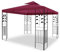 WASSERDICHTER Pavillon TOSKANA 3x3m Metall inkl. Dach Festzelt wasserfest Partyzelt (Bordeaux)
