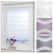 ourdeco® Doppel-Rollo, Duo-Rollo / 40 x 150 cm in Wellenform Wave weiß/lichtdurchlässig, Blickdicht/Klemmen=Montage ohne Bohren=Smartfix=Klemmfix=Easy-to-fix