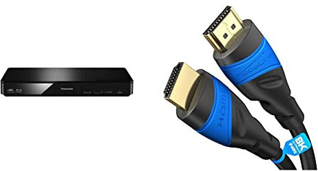 Panasonic DMP-BDT184EG Blu-Ray Player & KabelDirekt – 2 m – Câble HDMI 4K