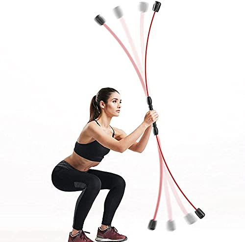 Swing Stick Barra Oscilante para Entrenamiento Ejercitador corporal deportivo, Aerobar, Ejercitador de vibración en barra, Reducir grasa, para aeróbicos, Pilates, Entrenamientos de resistencia en el