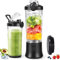 Mixer Smoothie Maker,600 ml Tragbarer Mixer für Shakes und Smoothies,Mit 6 Ultrascharfen Klingen,Starke Schneidleistung, 4000mAh Portable Blender 25 Tassen Saft Auspressen für Reise, Fitness