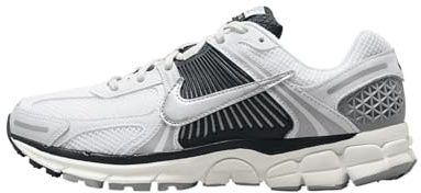 NIKE Zoom Vomero 5, Sneaker Mujer, White Metallic Silver Armory Navy Sail, 38 EU