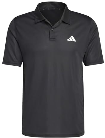 adidas Uomo Workout Essentials Base Polo Shirt, Black, XL