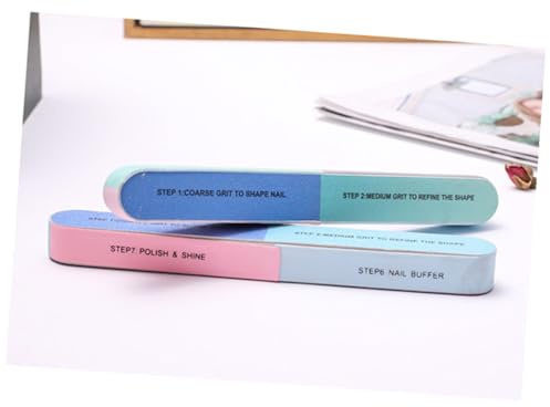 Gogogmee 12 piezas Bloques Pulidores de Uñas Limas Profesionales de Caras Herramienta de Manicura Duradera Reutilizable y Lavable para Uñas de Dedos y Pies