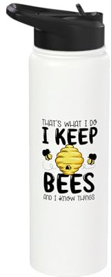 Beekeeping Hive Apiarist Honeybee Bee Lover Beekeeper Stainless Steel Insulated Water Bottle