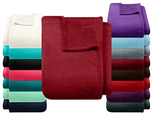 npluseins Coral 1523.2204 Filt (Fleece, 150 x 200 cm), rödbrun
