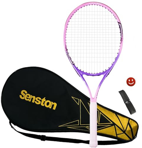 Senston 25 inch Tennis Racket for Kids Children Boys Girls Tennis Racquets Pink Color