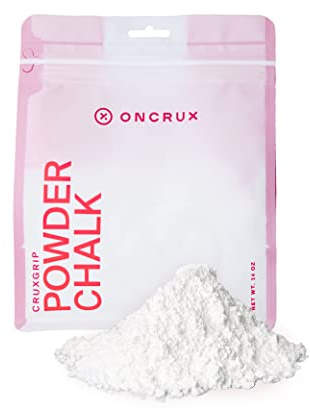 ONCRUX Loose Chalk Powder 14 OZ- Magnesium Carbonate Gym Chalk for Rock Climbing - Weight Lifting Chalk Powder - Hand Chalk for Gymnastics - Workout Chalk for Weightlifting CrossFit Powerlifting Chalk