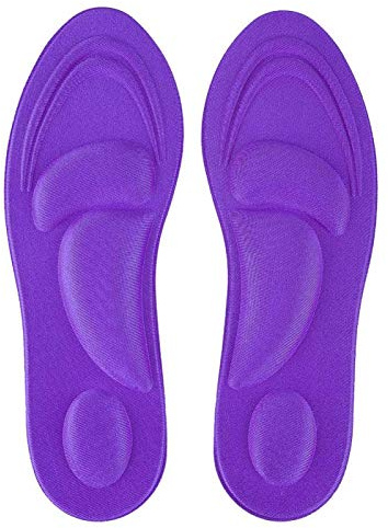 Memory Foam innersula, andas innersula Lämplig, bekväm innersula för stötdämpning och ortopedisk funktion (1 par)(Women-Violet)