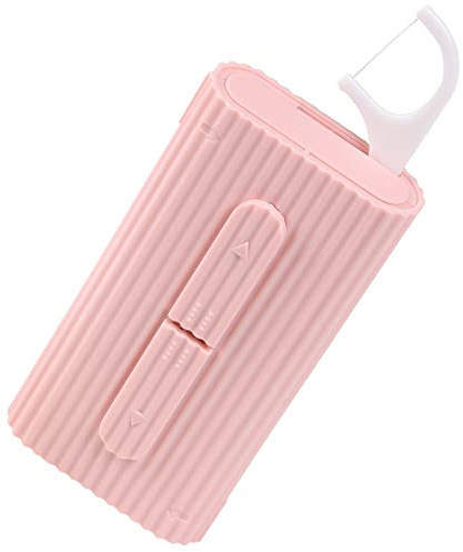 Pink Dental Floss Portable Case, Storage 10 Picks Adult Floss in Box. The Best Tool for Cleaning Teeth and Oral Care. Portable Travel Floss is Perfect for Dinners, Dating, Travel, Hotels.(Pink)