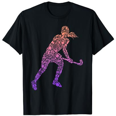 Hockeyspieler Mädchen Kinder Feldhockey T-Shirt