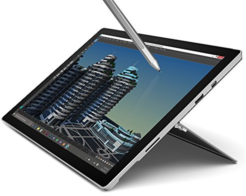 Microsoft Surface Pro 4 Tablet Nero Argento 256GB, 8GB RAM, Intel Core i5 (Rinnovato)